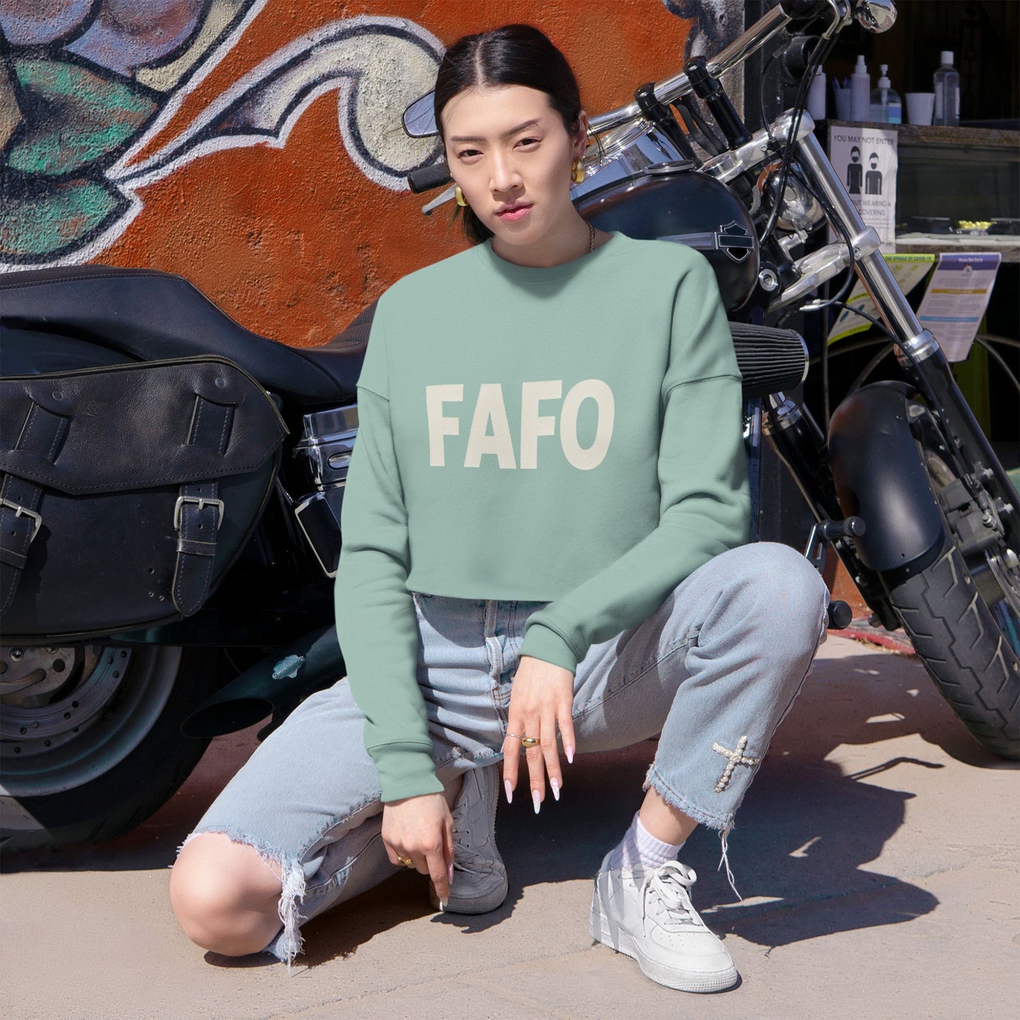 FAFO Women's Cropped Sweatshirt