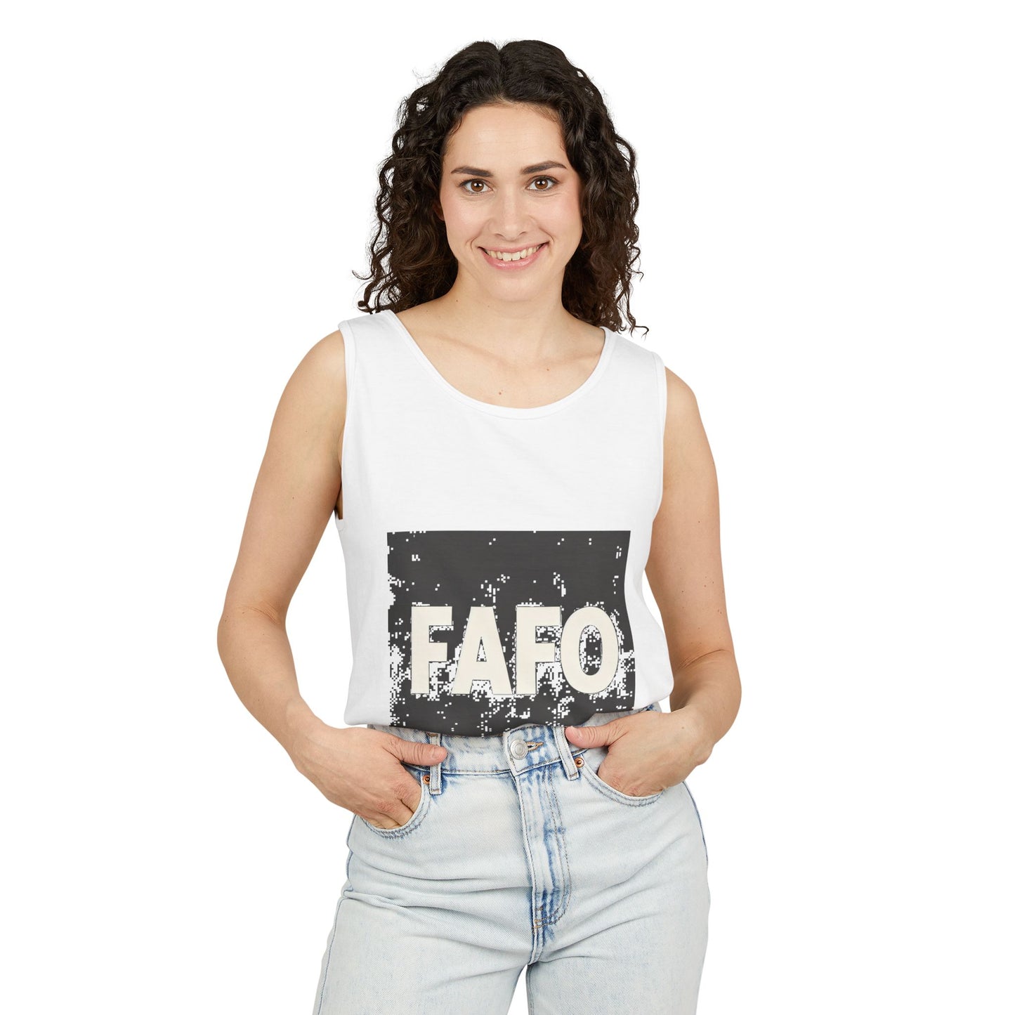 FAFO Unisex Garment-Dyed Tank Top - Casual Summer Essential