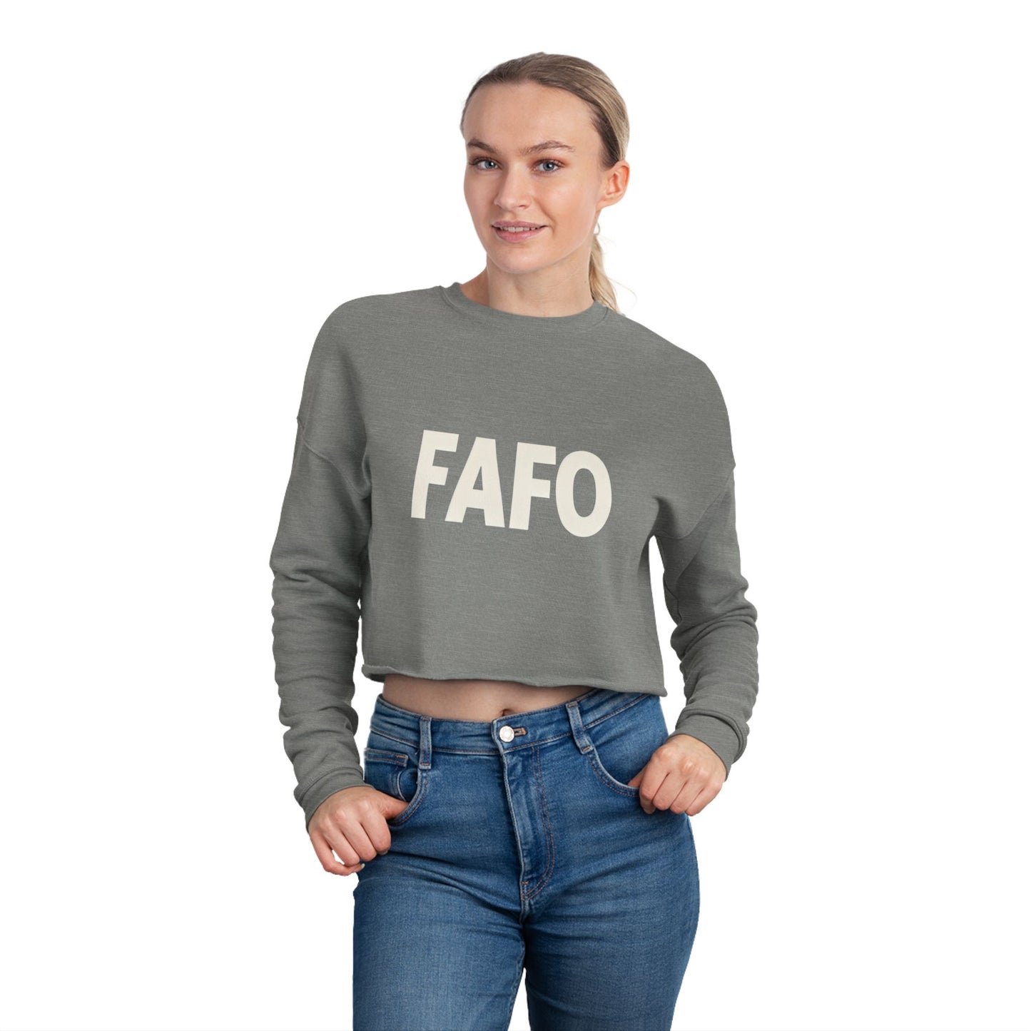 FAFO Women's Cropped Sweatshirt